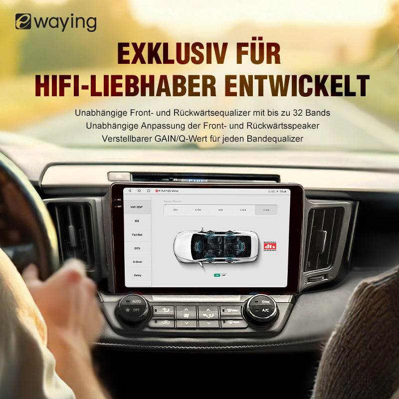 Ewaying Android 13 8G + 128GB Auto intelligente Navigation 9" 10" universal Für Toyota VW Porsche Kia Benz Honda Audi Ford