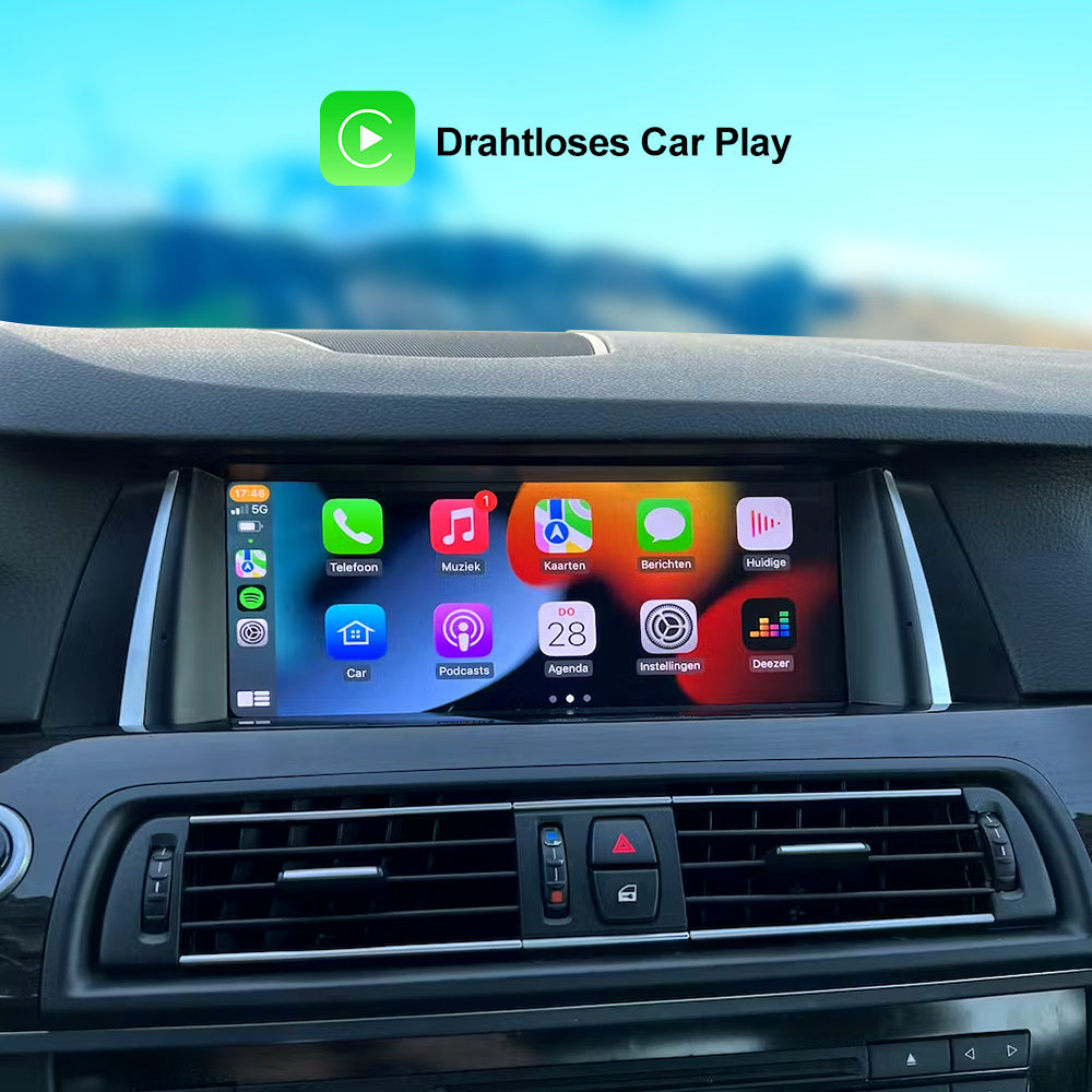 10,25 kabelloses Apple CarPlay + Android Auto für BMW X5 X6 E70 E71 E