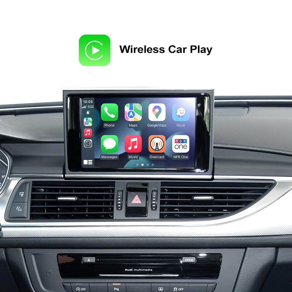 Kabelloses Apple CarPlay MirrorLink für Audi Q3 Q5 Q7 A1 A3 A4 A5 A6 A7 A8 S5 S7 mit 3G/3G+/MIB MMI/Symphony/Concert Prime Multimedia-Box